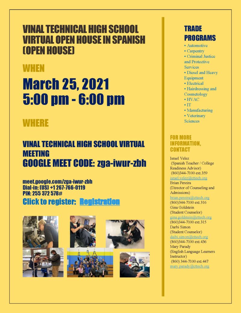 Open House in Spanish Vinal Technical High School